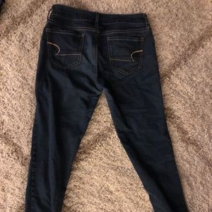 American eagle dark wash jeggings size 24